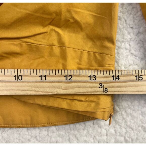 NWT Anthropologie Sunday in Brooklyn Twist Cropped Shirt Blouse Gold Size Small - Picture 10 of 11